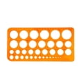 thumbnail image 1 of maskred Colorful Ruler Scale Drawing Rulers Multi-functional Measuring Tool Template Drafting Stationery for Student Office Yellow/25.3*12.9cm, 1 of 1