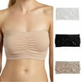 thumbnail image 6 of Plus Size Fashion Sexy Womens Strapless Boob Tube Vest Top Bandeau Bra Black 3XL, 6 of 6