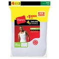 thumbnail image 2 of Hanes Men's White Tanks Ashirts 8-Pack ComfortSoft Tagless 100% Cotton Large, 2 of 3