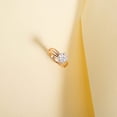 thumbnail image 5 of 1 Carat Stunning IGI Certified Lab Grown Diamond Wedding Ring for Women 10K Yellow Gold | Round Cut Lab Created Solitaire Diamond Rings | Size 7 Diamond-Capitals, 5 of 10