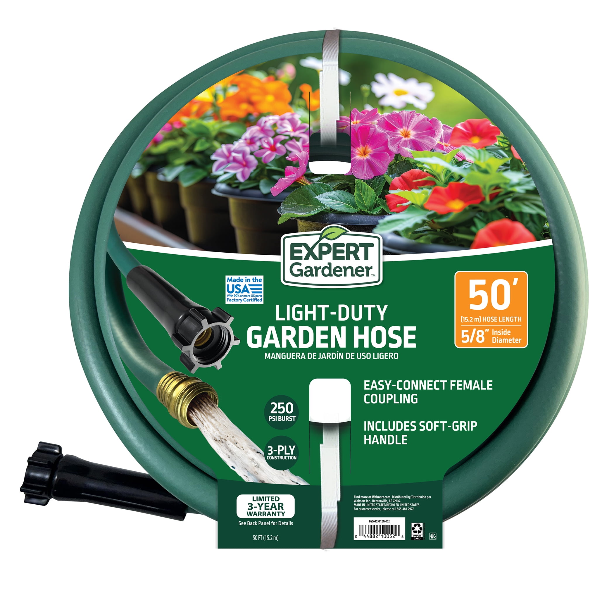 (10 pack) Expert Gardener 5/8-Inch x 50-Foot Light Duty Garden Hose