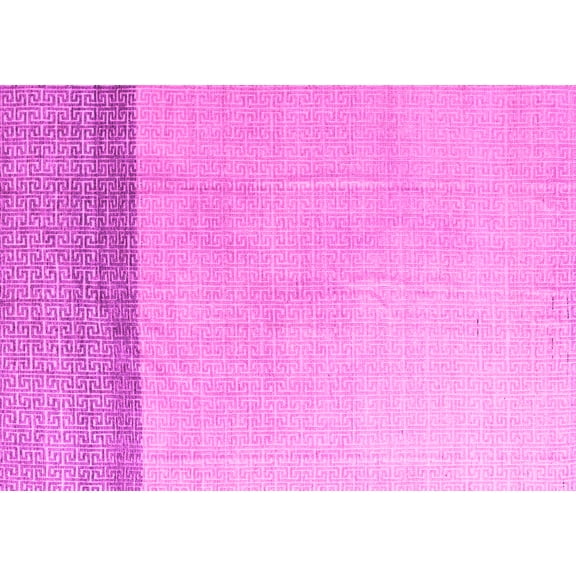 Ahgly Company Indoor Rectangle Solid Pink Modern Area Rugs, 5' x 7'