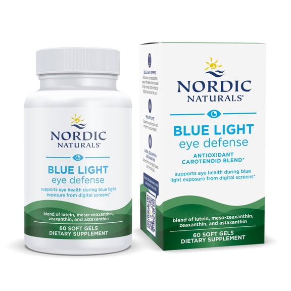 Nordic Naturals Blue Light Defense Soft Gels, Unflavored, 12 Mg Lutein, 60 Ct