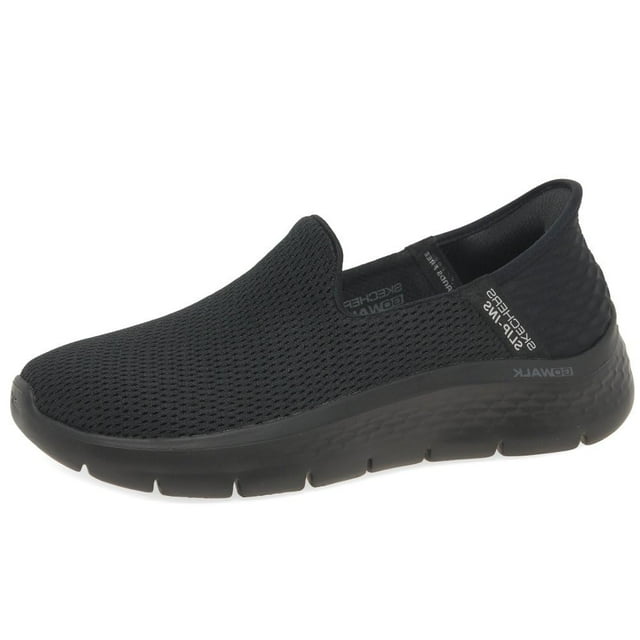 Zapatos Skechers Go Walk Flex-Relish sin cordones negros para mujer 10.5