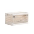 thumbnail image 2 of Living Room Storage Box with Wheels Foldable Trolley Book Toy Classroom Storage Container Transparent White Home Office Organization Heavy Duty Easy to Move Stackable Storage Solution, 2 of 6