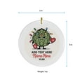 thumbnail image 5 of Custom Name Text Cabbage Christmas Ornament, Funny Vegetable Xmas Tree Keepsake for Men, Women, Circle Christmas Ornament, 5 of 5