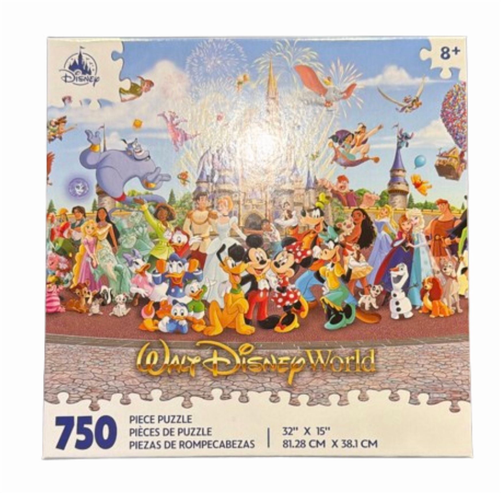 Disney Real Wood Learning Puzzle Box Includes 3 Puzzles - ABCs