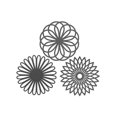 thumbnail image 1 of ruzhgo 3Pcs Silicone Résistant à la Chaleur Tapis de Table Rond en Forme Anti-Échaudage Bureau Tasse Pot Tapis Bol Napperon Cuisine Violet Gris Foncé, 1 of 6