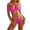 D52/Pink, variant on Afdoent Tankini Swimsuits For Women Bikini Beachwear Tie Side Two Piece Swimsuit For Summer Pool Party Water Activities Bathing Suit For Vacation