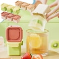 thumbnail image 1 of Bandeja para cubitos de hielo caseros con tapa | Caja de silicona para hacer hielo a presión | Molde de hielo apilable y a prueba de fugas para refrigerador, 1 of 6