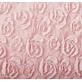 thumbnail image 2 of DaDa Bedding Rosey Pastel Blossom Pink Faux Fur Euro Throw Pillow Cover (171752), 2 of 3