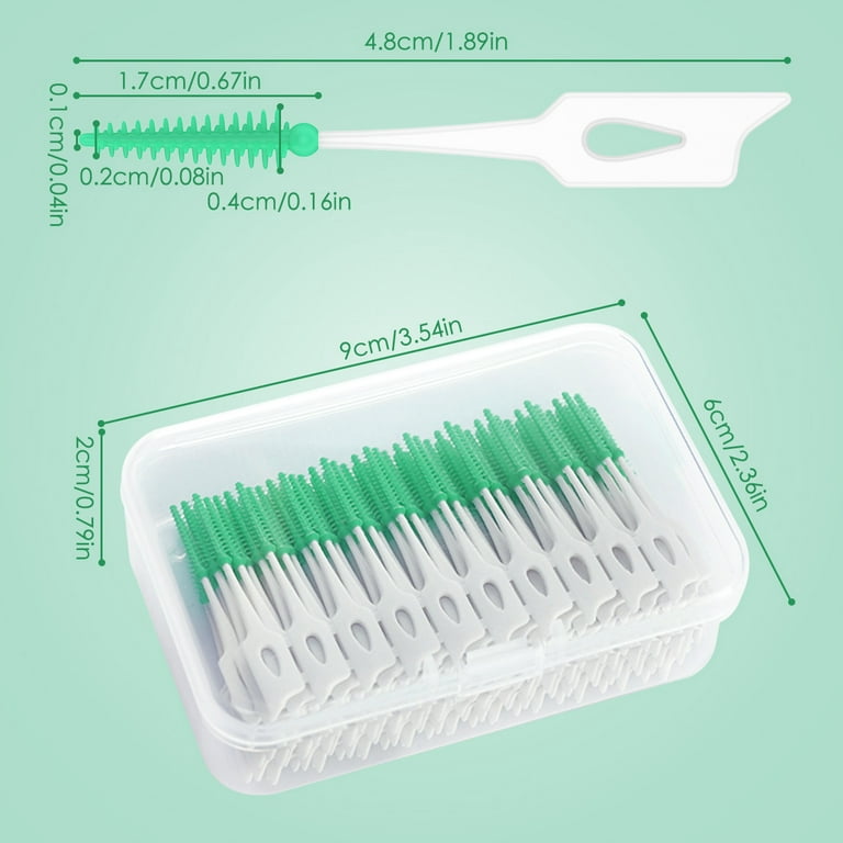 Interdental Silicone Brushes 200 Units Dental Toothpicks Brush Between  Teeth Silicone Toothpicks With Thread Oral Cleaning Tools - AliExpress
