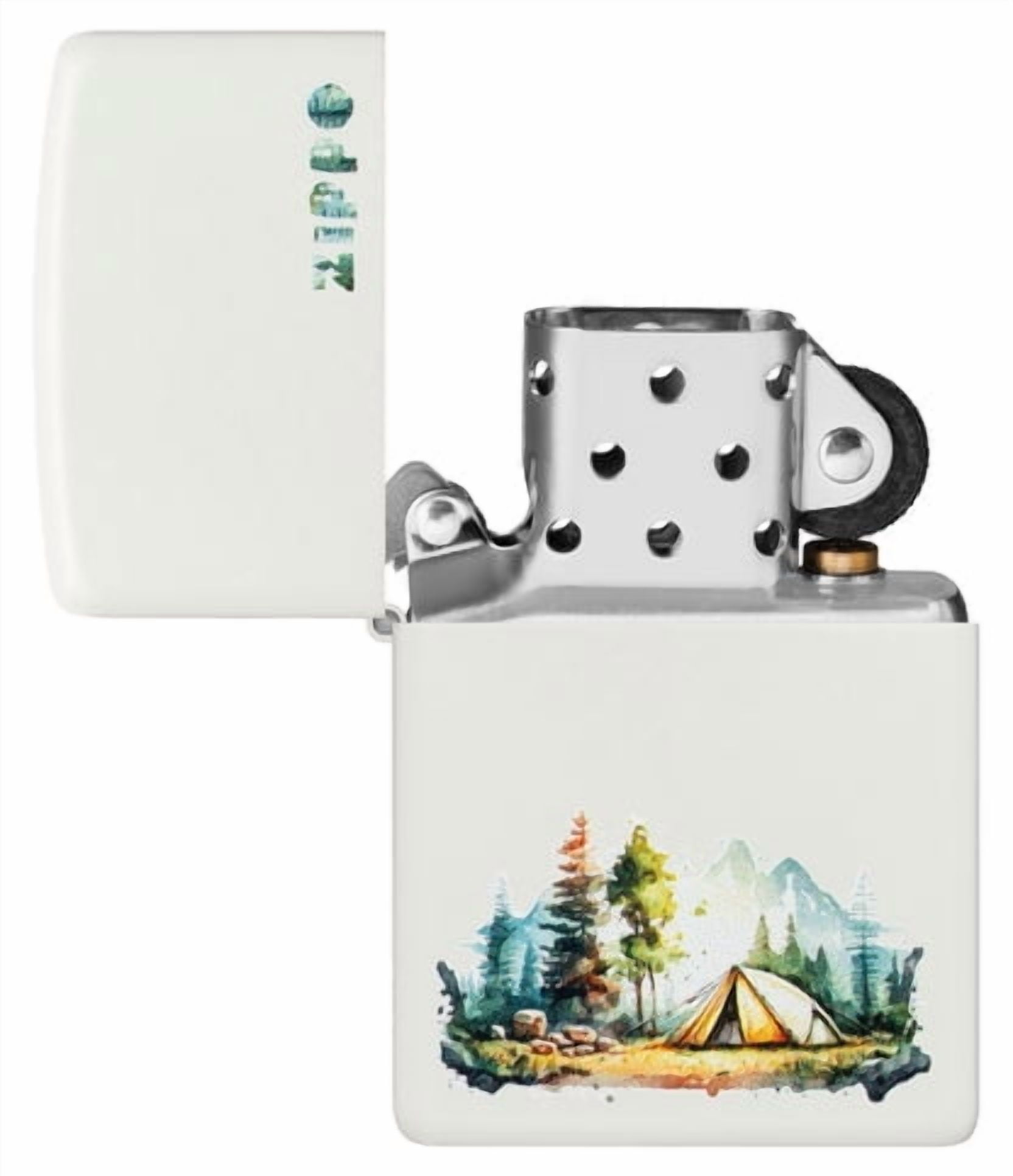 Zippo Lighter - Customized Engraved Message on Windproof Camping Design 46474