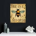 thumbnail image 4 of JRXY  Rustic Bee Flower Wall Decor Be Kind Positive Quotes You Can Be Anything Painting Prints Vintage Insect Framed Artwork Decor for Bathroom Bedroom Living Room 12x16 in, 4 of 4