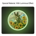 thumbnail image 2 of PhooArto Funny Donkey Sunflowers 4 PCS Crystal Glass Cabinet Knobs, Drawer Kitchen Cabinets Dresser Cupboard Wardrobe Pulls Handle - Glowing in the Dark, 2 of 7