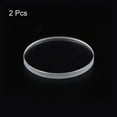 thumbnail image 3 of Uxcell 2pcs 27mmx3mm High Transmittance Watch Crystal Lens Glass Round Flat Mineral, 3 of 6