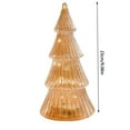 thumbnail image 3 of Crystal Glass Christmas Tree Ornaments Luminous Night Light Home Holiday Decorative Props Winter Tabletop Seasonal Display, 3 of 6