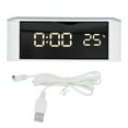 thumbnail image 1 of Réveil à DEL pour la Maison, Réveil Multifonction à Écran Tactile, Compteur de Température Intérieur, Thermomètre avec Câble USB, 1 of 8