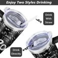 thumbnail image 3 of Coffee 40oz Stainless Steel Vacuum Insulated Tumbler with Lid and Straw for Water Iced Tea Coffee Smoothie and More, 3 of 5