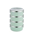 thumbnail image 2 of Clearance! Nomeni Lunch Box Stainless Steel Insulated Lunch Box Stacking Food Containers Kitchen Essentials Green, 2 of 2