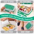 thumbnail image 3 of Bentgo Prints Leak-proof  5-compartment Bento-style Lunch Box - Ideal Portion Sizes For Ages 3-7 Durable Drop-proof Dishwasher Safe & Materials (bug Buddies), 3 of 7