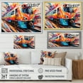 thumbnail image 4 of Designart "Fusion of Lines in the Train" Transportation Floater Framed Canvas Print, 4 of 7