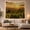Vineyard Sunset, variant on Vineyard at Sunset Over Hills Peaceful and Romantic Painterly for Wine Enthusiasts Vineyard Wall Art Housewarming Gift Tapestry Wall Hanging for Bedroom and Living Room