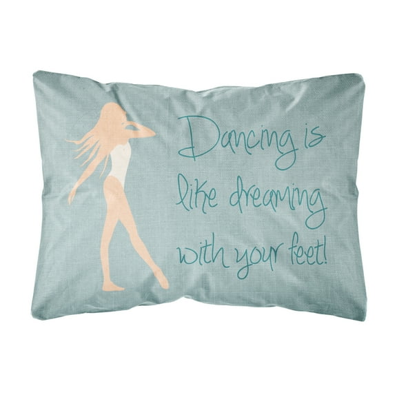 Carolines Treasures BB5379PW1216 Dancing is Like Dreaming Canvas Fabric Decorative Pillow, 12H x16W, multicolor