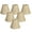 Beige - 6 Pack, variant on Royal Designs, Inc. Pleated Empire Chandelier Shade CS-111BG-6, Beige, 2.5 x 5 x 4.25, Pack of 6