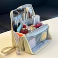 thumbnail image 7 of Doresty Makeup Bag, Standing Makeup Bag – Portable, Large Capacity, Waterproof Multi-Purpose Oxford Cloth Makeup Bags Organizer with Compartments, Travel Toiletry Bags for Women, 7 of 7