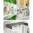 thumbnail image 5 of Wall Mounted Clothes Drying Rack 32", Foldable Wall Mount Laundry Drying Rack Folding Indoor, Drying Rack Clothing Collapsible, Towel Rack, 5 of 12