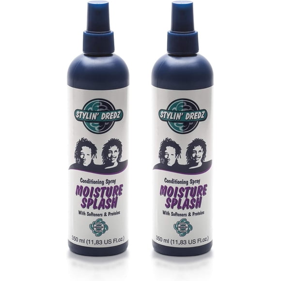 Stylin Dredz Vaporisateur pour Tresse Hydratant Hydratation Éclaboussures et Vaporisateur Hydratant Dreadlock - 350 ml Lot de 2