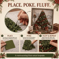 thumbnail image 2 of 2026 New 3D Fabric Poke Art Kit, Easy relaxing DIY Punch Needle Handcraft Set for Adults beginners, Self‑Adhesive Fabric Sticker Craft Set for Christmas Mantel, Shelf, Tabletop(Tree), 2 of 4