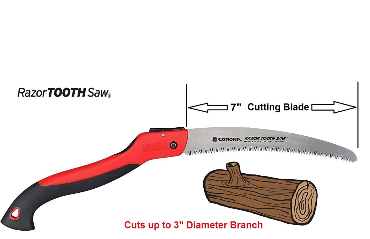 7-Inch Curved Blade Corona RS 7245 Razor Tooth Folding Saw