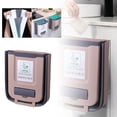 thumbnail image 1 of Kitchen Can Folding Wall Mounted Household Cabinet Door Dedicated Hanging Kitchen Garbage Bathroom Garbage Kitchen Garbage Storage Capacity 10 Liters, 1 of 7