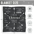 thumbnail image 2 of Inspirational Healing Blanket, Unique Sympathy Gifts, Comfort Gifts for Cancer Patients, Motivational Gifts for Mastectomy Patients (60x50, Black), 2 of 6