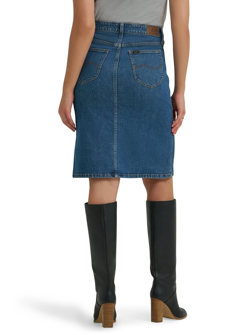 Lee® Women's Heritage Denim Skirt, Sizes 2-18 - Walmart.com