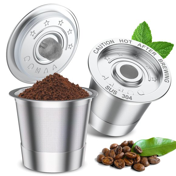 Cápsulas de café reutilizables AANQQ de acero inoxidable para Keurig 1.0