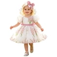 thumbnail image 5 of FYDUU Baby Girls Dress Puff Sleeves Floral Print Tulle Princess Dresses Toddler Birthday Party Wedding Gown Flower Girl Dress 18-24 Months, 5 of 9
