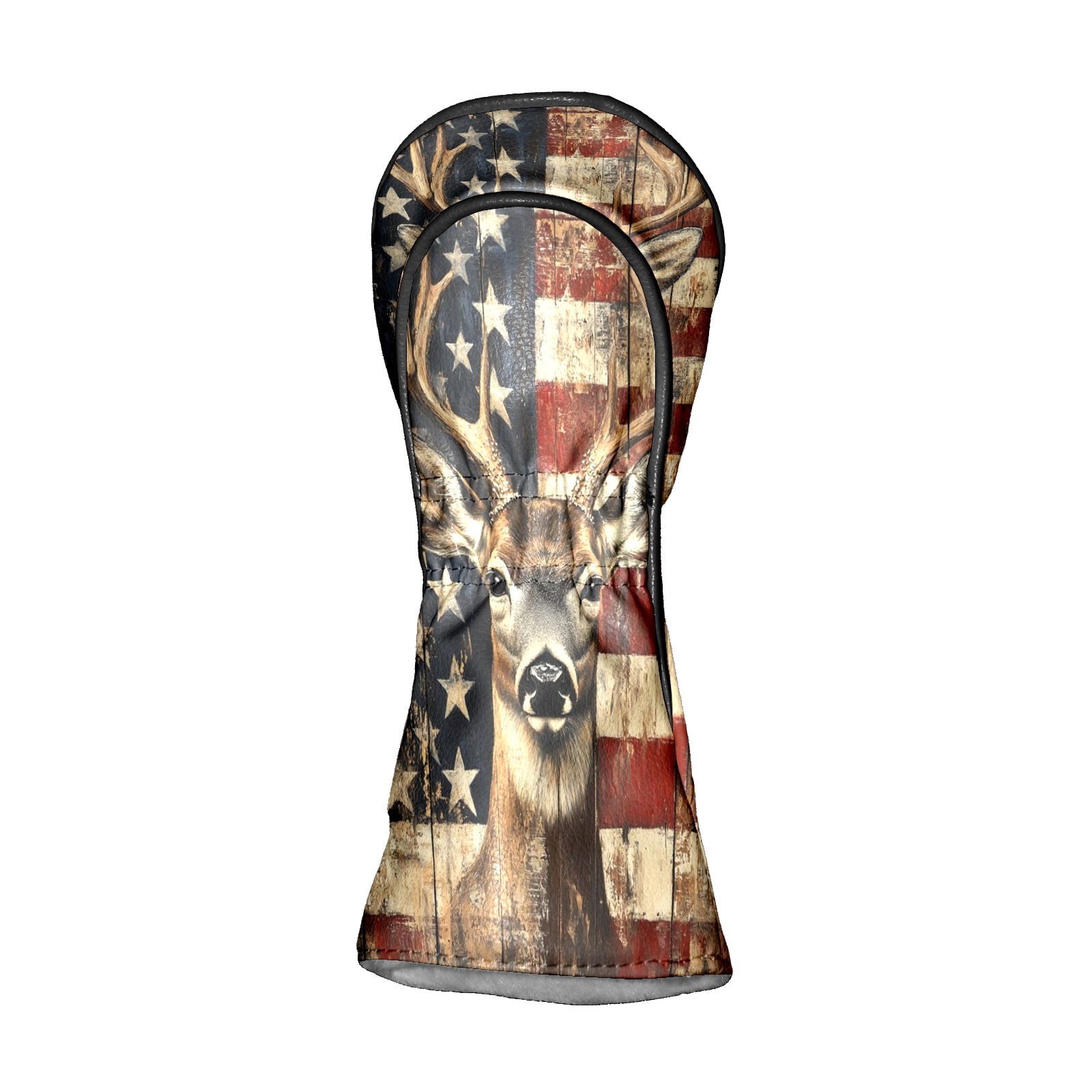 Golf Club Covers PU Leather Waterproof Head Covers for Fairway Woods Hybrids Banner Elk Unisex Fits Most Brands