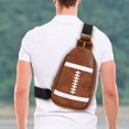 thumbnail image 5 of yuksok Shoulder Bag Daypack Women Men Crossbody Bag for Running Backpacking Walking Dark Brown, 5 of 7