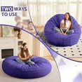 thumbnail image 7 of Congermom Bean Bag Chair Stuffed Memory Foam for Adults & Kids with Velvet Ultra Soft Fur 7FT，Purple, 7 of 7