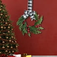 thumbnail image 3 of Christmas Wreaths for Front Door Mini Artificial Christmas Wreath Pine Greenery Small Hanging Wreath With Berry Accent for Shelf Home Window Door DIY Xmas Holiday Party Decor 1Pcs, 3 of 6
