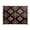Earthy Tones Rhombus Shape, variant on Acrylic Tray Clear Serving Tray Rectangle Decorative Tray with Cut Handle Intricate Blue Shape