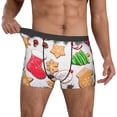 thumbnail image 2 of Kdxio Men's Boxer Briefs with Christmas Gingerbread Cookies Print - Comfortable and Breathable Underwear for Everyday Wear, 2 of 7