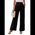 thumbnail image 3 of Pantalones Anchos de Mujer, Talla XXL, Color Negro, 3 of 8