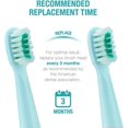 thumbnail image 4 of FrostHike Kids Electric Toothbrush Replacement Heads - 7X More Plaque Removal. End-Rounded 3D Curved Soft Bristles. Gentle & Efficient Clean Teeth. Perfect for Kid Small Mouth. Blue (4 Pack), 4 of 5