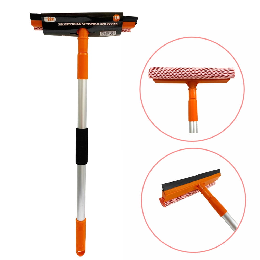 48'' Car Window Windshield Squeegee Cleaning Tool with Long Handle Window 