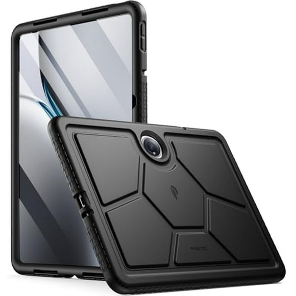 Poetic TurtleSkin Case for OnePlus Pad 2 12.1 inch (2024), Heavy Duty Shockproof Rugged Case, Black
