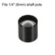 thumbnail image 3 of 5 piezas de botón de potenciómetro con eje estriado de aluminio negro, superficie lisa, botón rotativo 13mmx13mm para control de volumen, 3 of 3